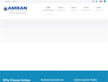 Tablet Screenshot of ambanltd.com
